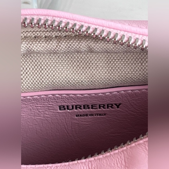 BURBERRY Lola TB Monogram Toweling Camera Crossbody-Primrose Pink - Picture 12 of 13